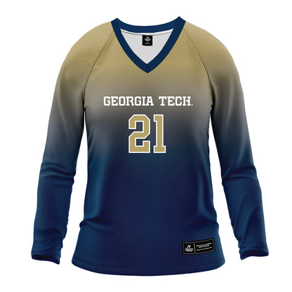 Georgia Tech - NCAA Women's Volleyball : Noemi Despaigne - Navy Volleyball Jersey-0