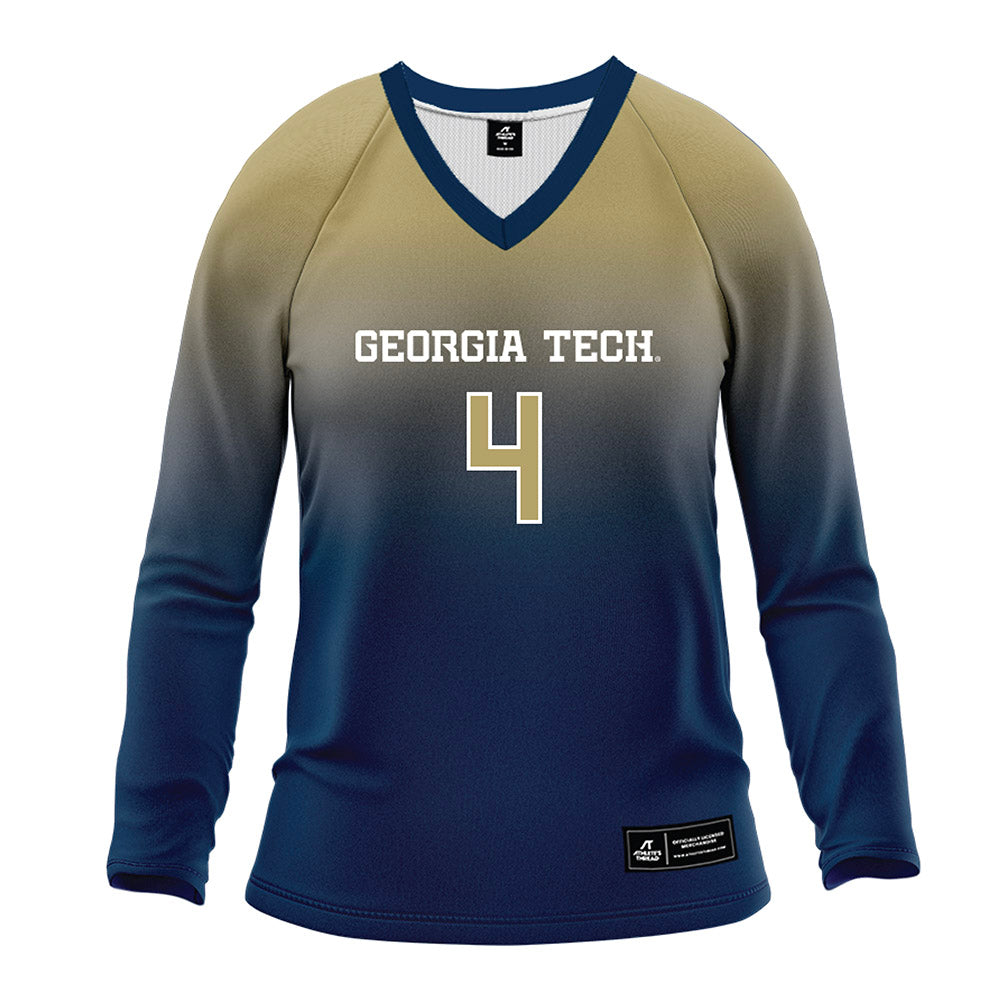 Georgia Tech - NCAA Women's Volleyball : Gabriela Robinska - Navy Volleyball Jersey-0