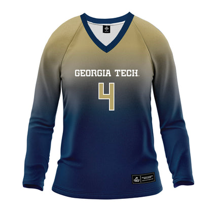 Georgia Tech - NCAA Women's Volleyball : Gabriela Robinska - Navy Volleyball Jersey-0