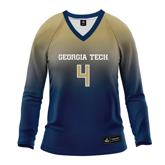 Georgia Tech - NCAA Women's Volleyball : Gabriela Robinska - Navy Volleyball Jersey-0
