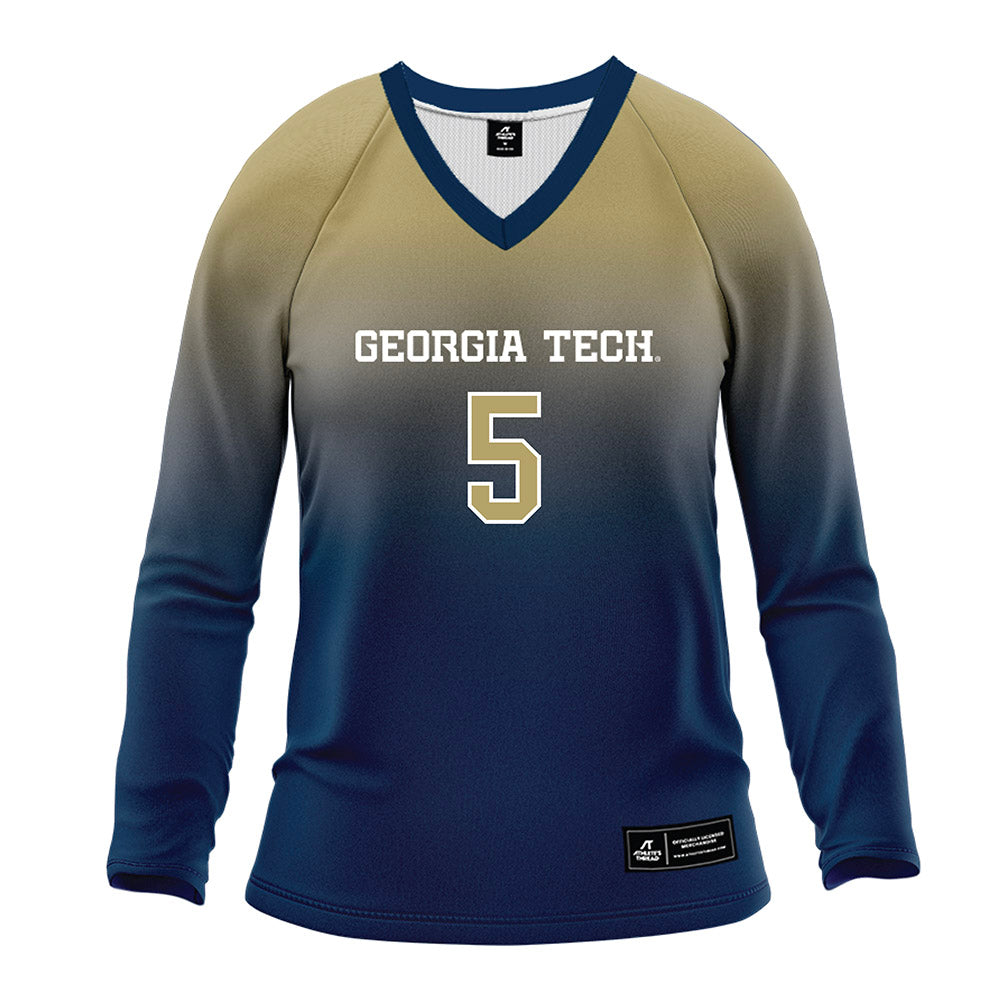 Georgia Tech - NCAA Women's Volleyball : Bianca Garibaldi - Navy Volleyball Jersey-0