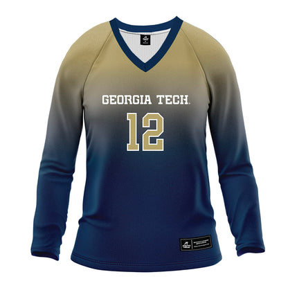 Georgia Tech - NCAA Women's Volleyball : Lameen Mambu - Navy Volleyball Jersey-0