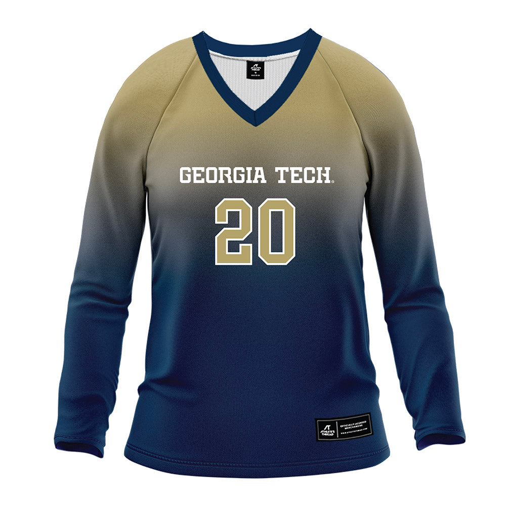 Georgia Tech - NCAA Women's Volleyball : Laura Bieleski - Navy Volleyball Jersey-0