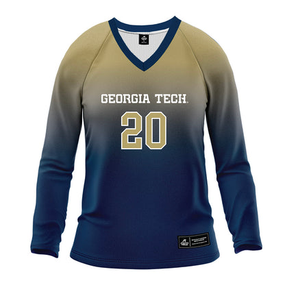 Georgia Tech - NCAA Women's Volleyball : Laura Bieleski - Navy Volleyball Jersey-0