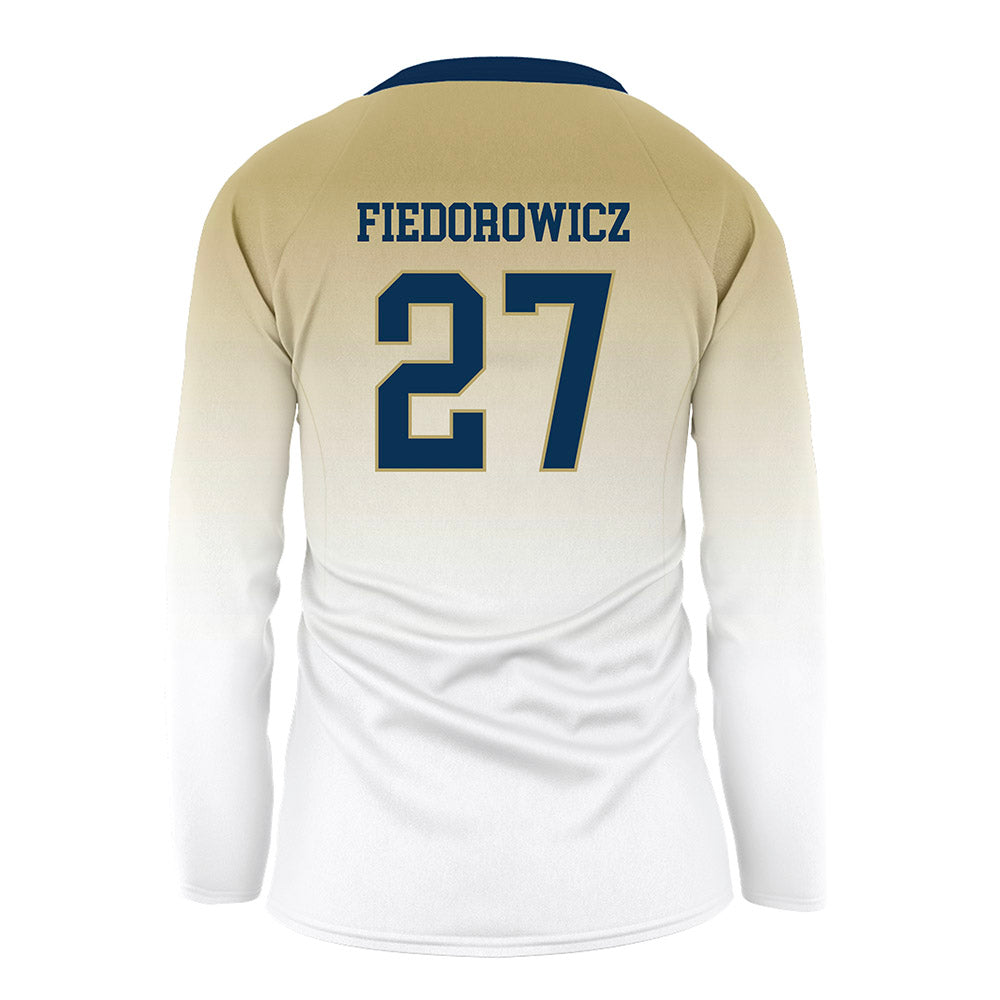 Georgia Tech - NCAA Women's Volleyball : Anna Fiedorowicz - White Volleyball Jersey-1