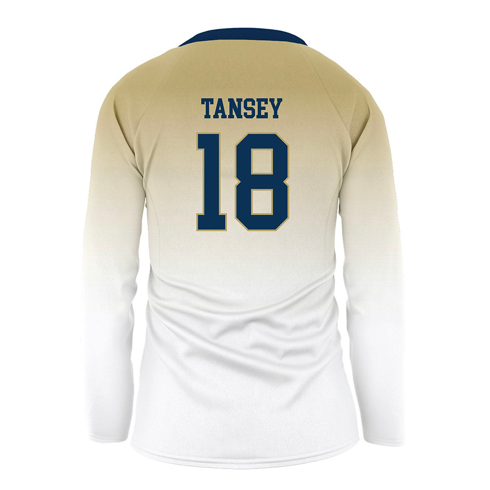 Georgia Tech - NCAA Women's Volleyball : Danielle Tansey - White Volleyball Jersey-1