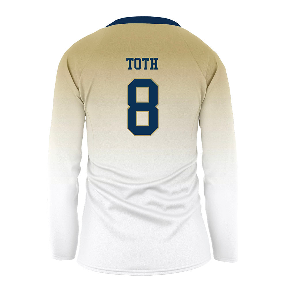 Georgia Tech - NCAA Women's Volleyball : Sara Toth - White Volleyball Jersey-1