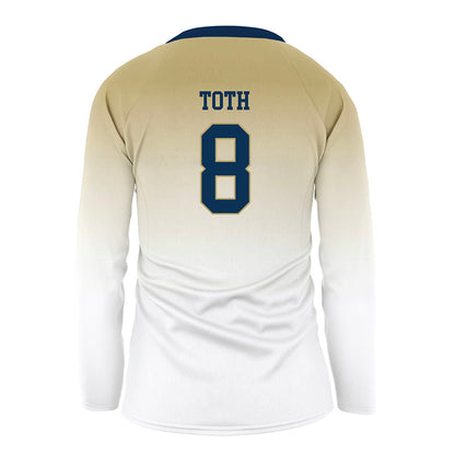 Georgia Tech - NCAA Women's Volleyball : Sara Toth - White Volleyball Jersey-1