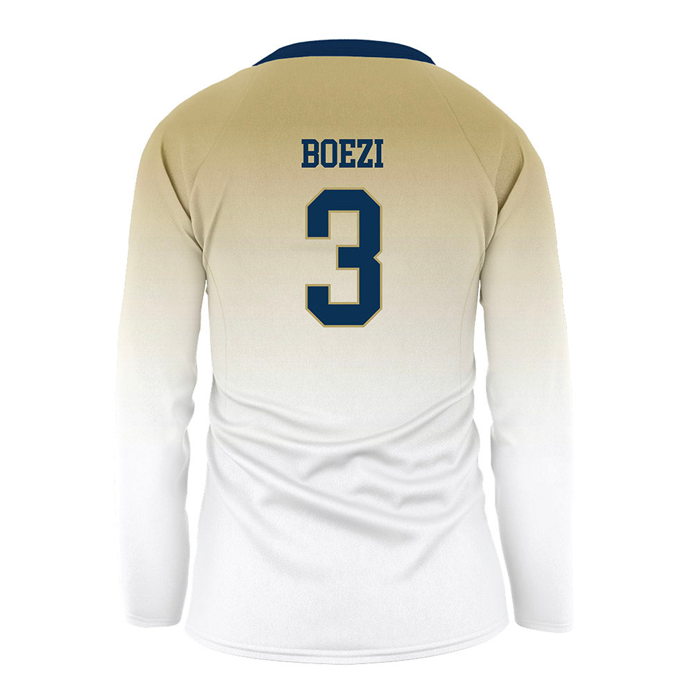 Georgia Tech - NCAA Women's Volleyball : Anna Boezi - White Volleyball Jersey-1