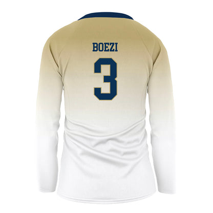 Georgia Tech - NCAA Women's Volleyball : Anna Boezi - White Volleyball Jersey-1