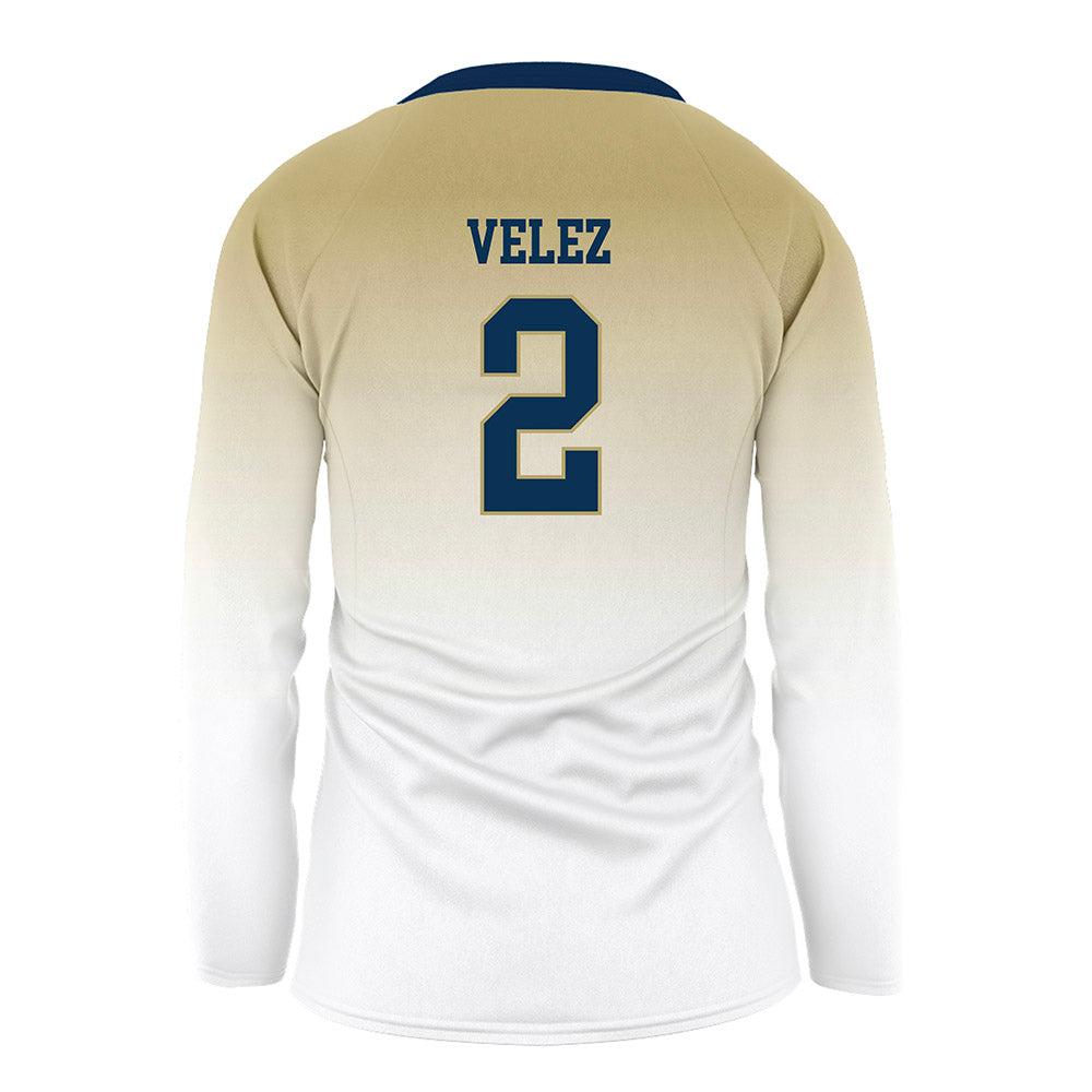 Georgia Tech - NCAA Women's Volleyball : Sofia Velez - White Volleyball Jersey-1