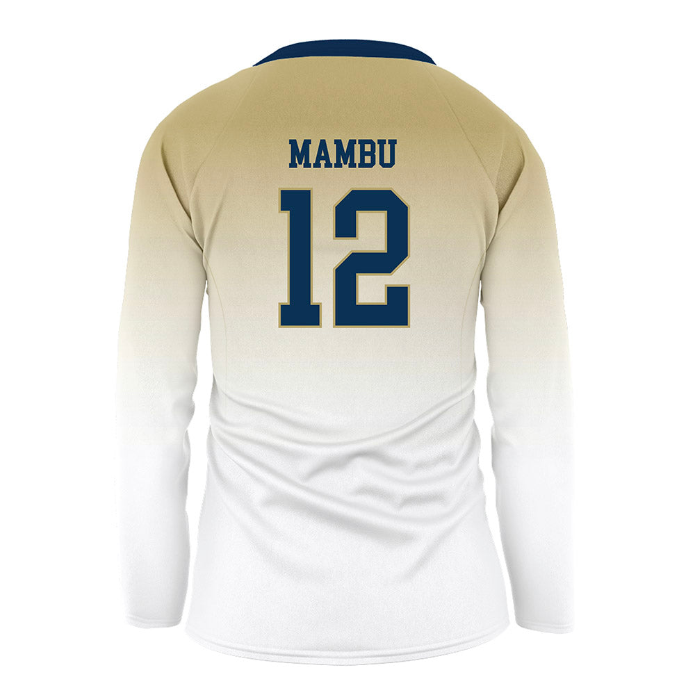 Georgia Tech - NCAA Women's Volleyball : Lameen Mambu - White Volleyball Jersey-1