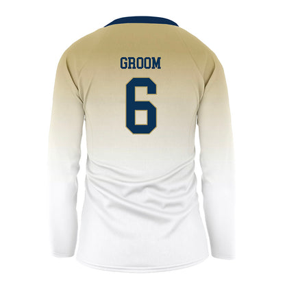 Georgia Tech - NCAA Women's Volleyball : Anika Groom - White Volleyball Jersey-1