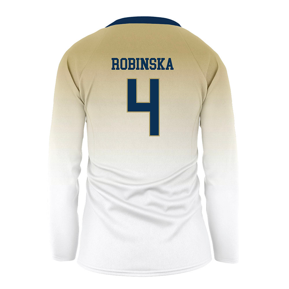Georgia Tech - NCAA Women's Volleyball : Gabriela Robinska - White Volleyball Jersey-1