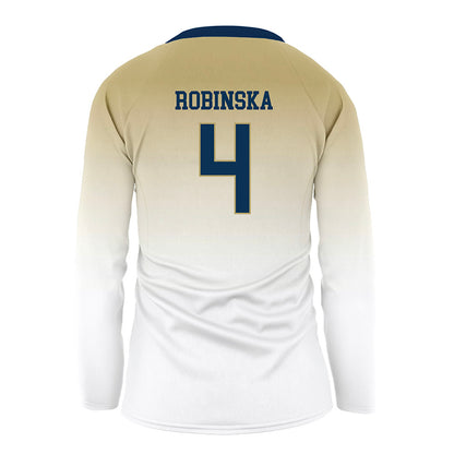 Georgia Tech - NCAA Women's Volleyball : Gabriela Robinska - White Volleyball Jersey-1