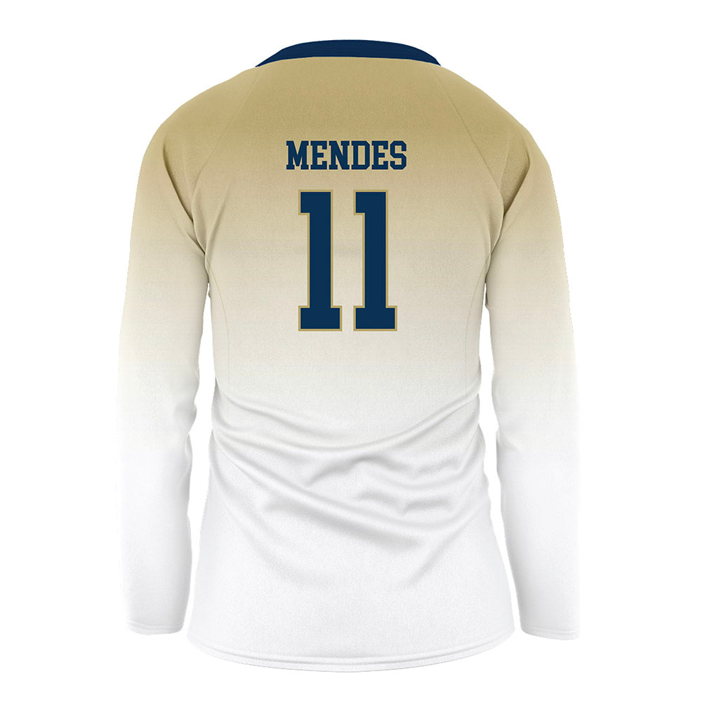 Georgia Tech - NCAA Women's Volleyball : Larissa Mendes - White Volleyball Jersey-1