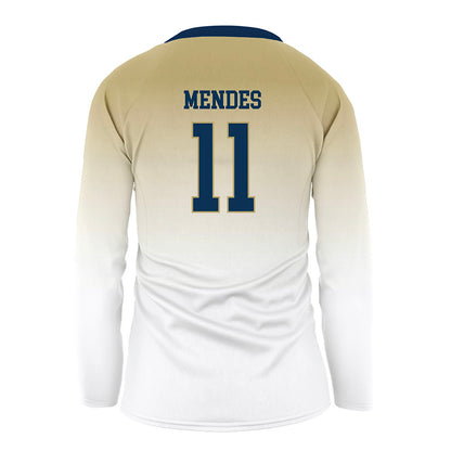 Georgia Tech - NCAA Women's Volleyball : Larissa Mendes - White Volleyball Jersey-1