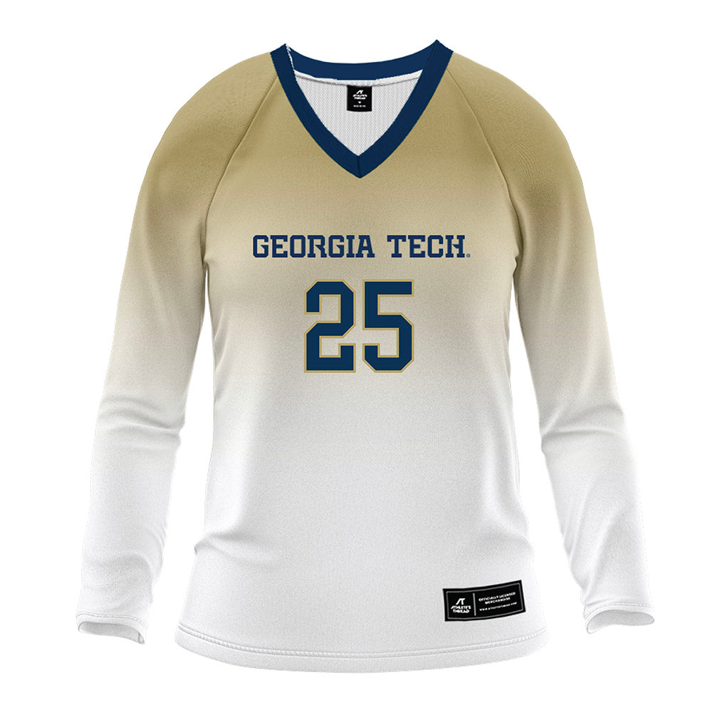 Georgia Tech - NCAA Women's Volleyball : Bjanka Stojanovic - White Volleyball Jersey-0