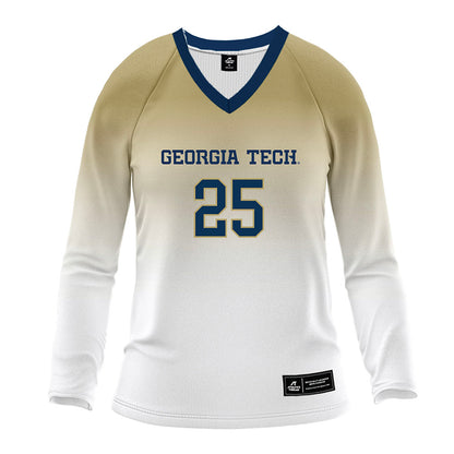 Georgia Tech - NCAA Women's Volleyball : Bjanka Stojanovic - White Volleyball Jersey-0