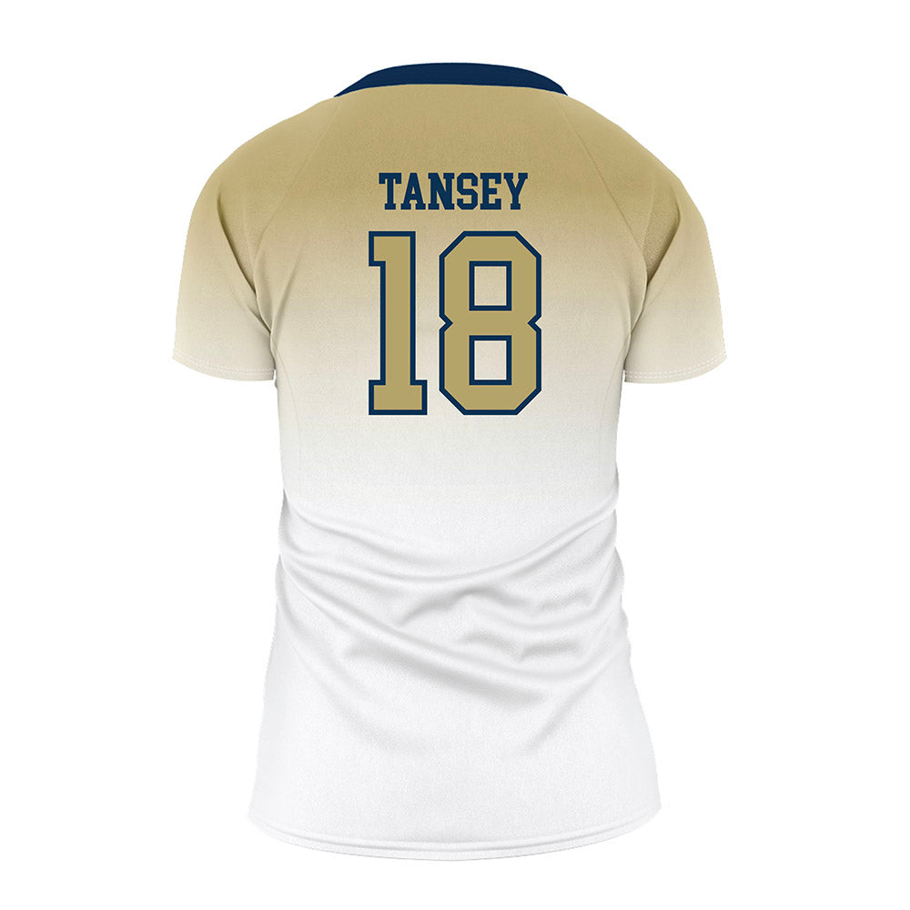 Georgia Tech - NCAA Women's Volleyball : Danielle Tansey - White Volleyball Jersey-1