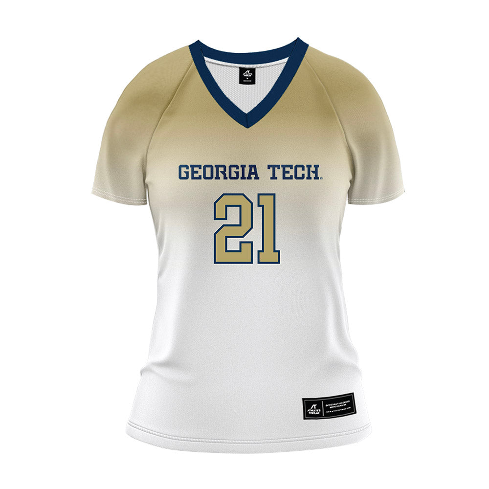 Georgia Tech - NCAA Women's Volleyball : Noemi Despaigne - White Volleyball Jersey-0