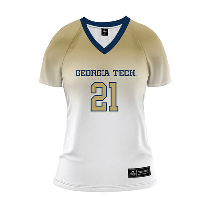 Georgia Tech - NCAA Women's Volleyball : Noemi Despaigne - White Volleyball Jersey-0
