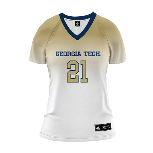 Georgia Tech - NCAA Women's Volleyball : Noemi Despaigne - White Volleyball Jersey-0