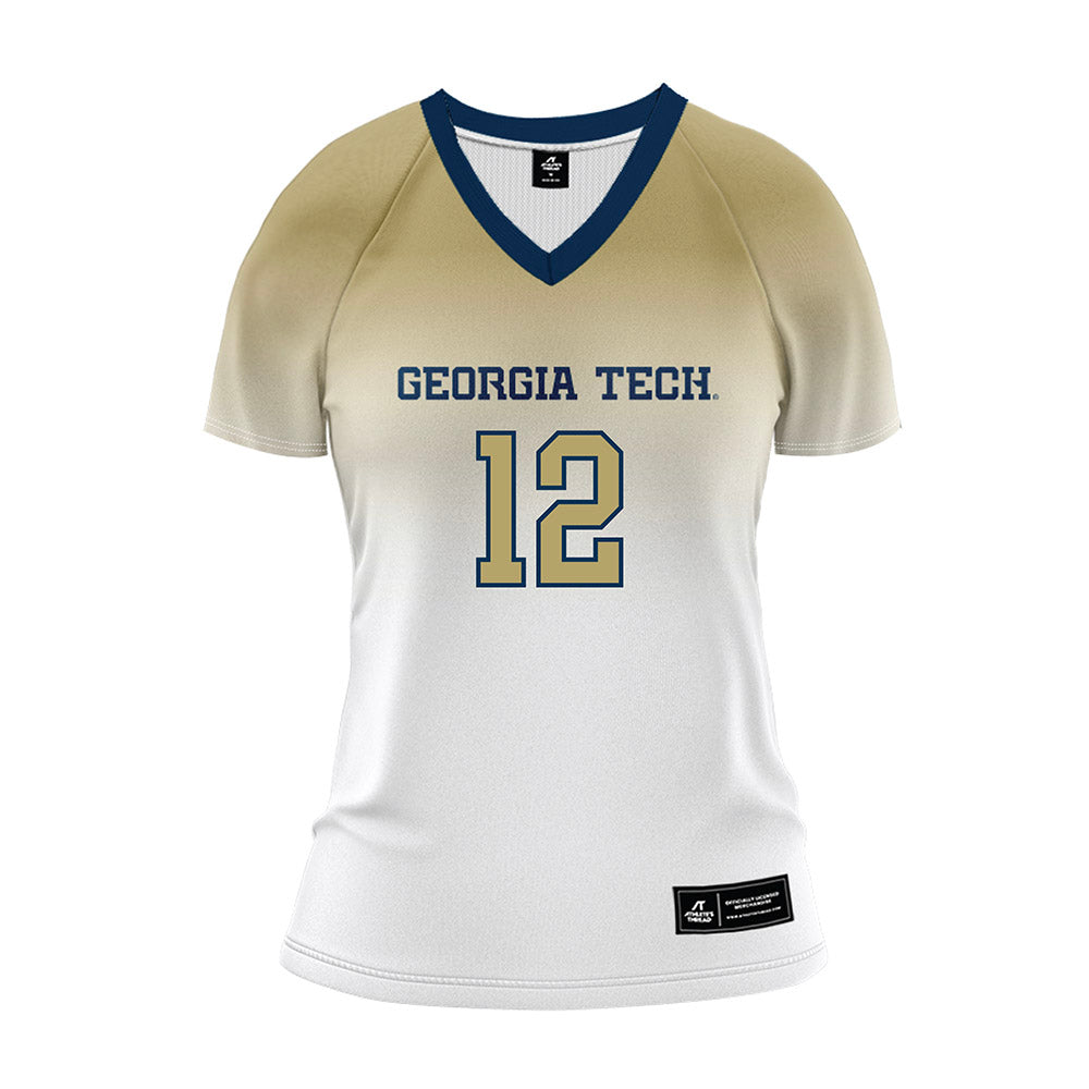 Georgia Tech - NCAA Women's Volleyball : Lameen Mambu - White Volleyball Jersey-0