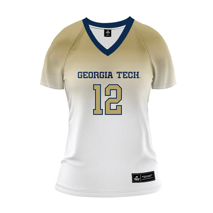 Georgia Tech - NCAA Women's Volleyball : Lameen Mambu - White Volleyball Jersey-0