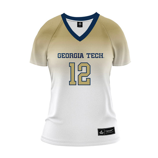 Georgia Tech - NCAA Women's Volleyball : Lameen Mambu - White Volleyball Jersey-0