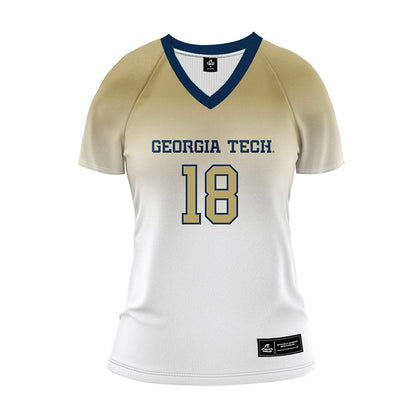 Georgia Tech - NCAA Women's Volleyball : Danielle Tansey - White Volleyball Jersey-0
