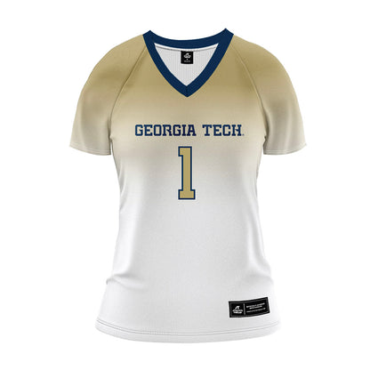 Georgia Tech - NCAA Women's Volleyball : Deandra Pierce - White Volleyball Jersey-0