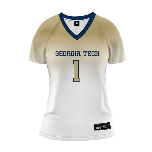 Georgia Tech - NCAA Women's Volleyball : Deandra Pierce - White Volleyball Jersey-0