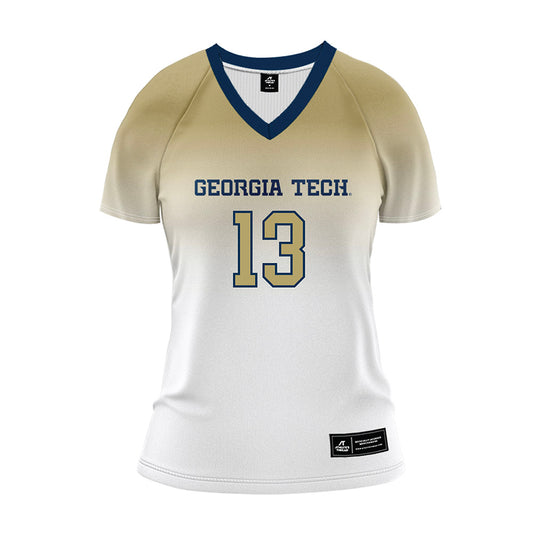 Georgia Tech - NCAA Women's Volleyball : Heloise Soares - White Volleyball Jersey-0