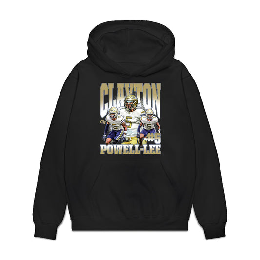 Georgia Tech - NCAA Football : Clayton Powell-Lee - Premium Hooded Sweatshirt-0