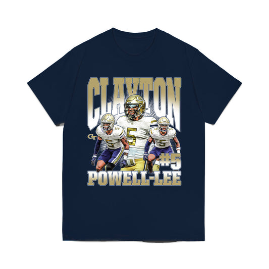 Georgia Tech - NCAA Football : Clayton Powell-Lee - Comfort Colors T-Shirt-0