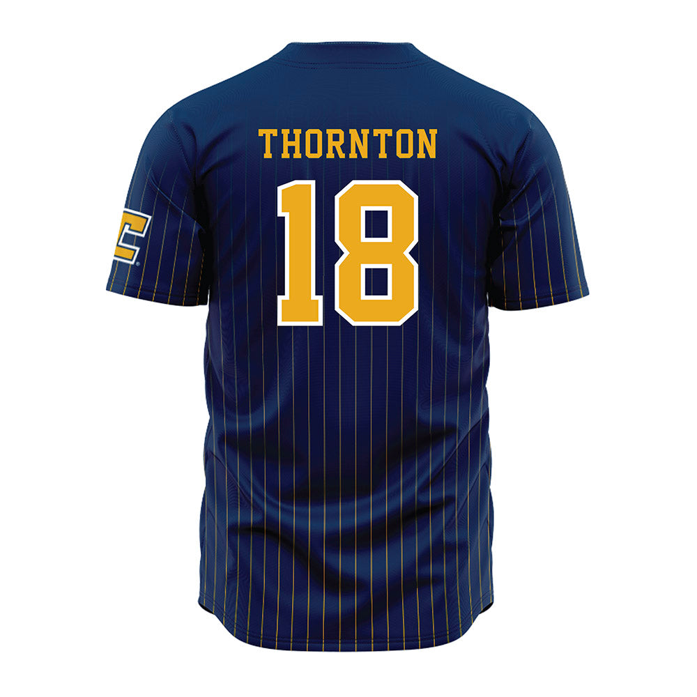 UTC - NCAA Football : Zaire Thornton - Blue Jersey-1