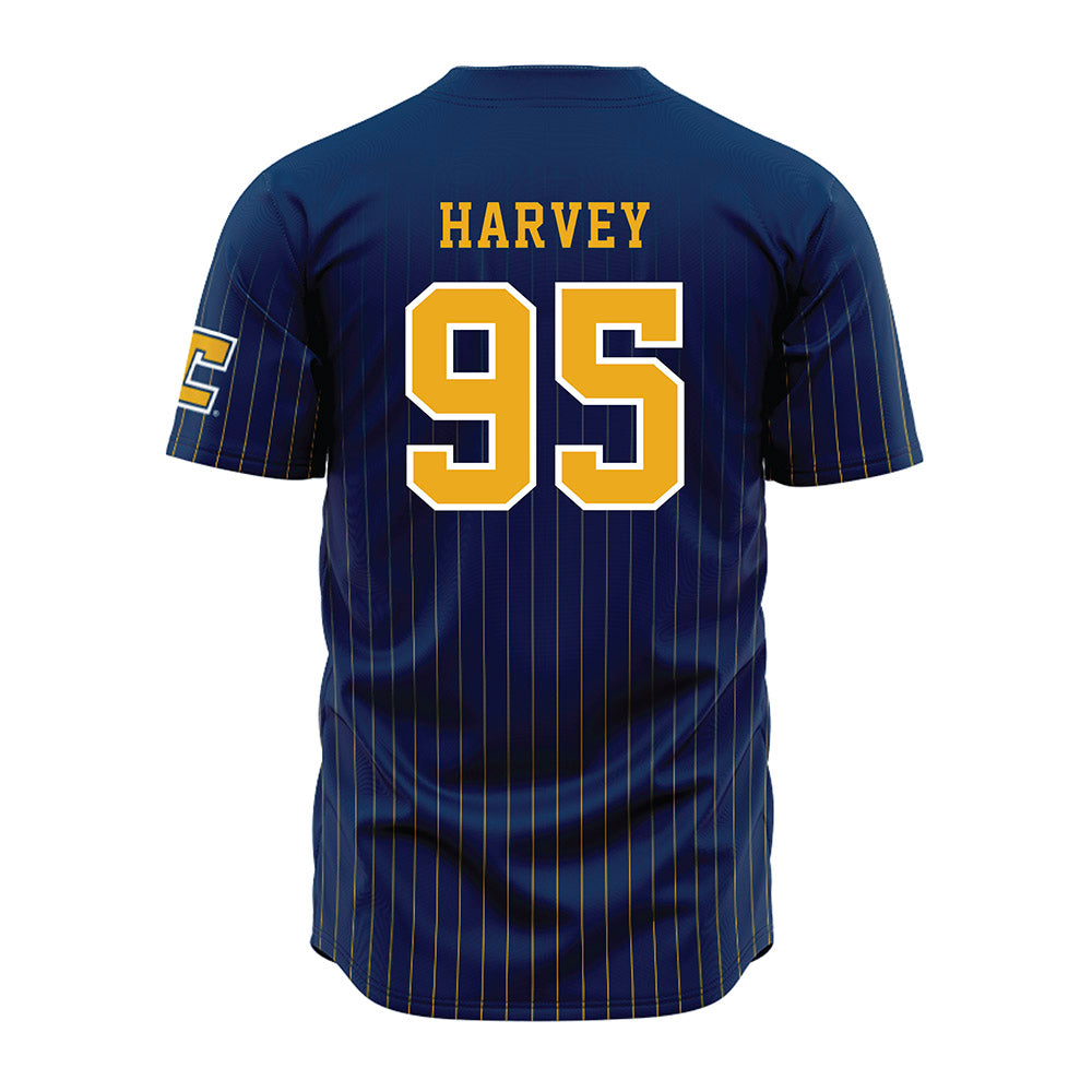 UTC - NCAA Football : Isaiah Harvey - Blue Jersey-1