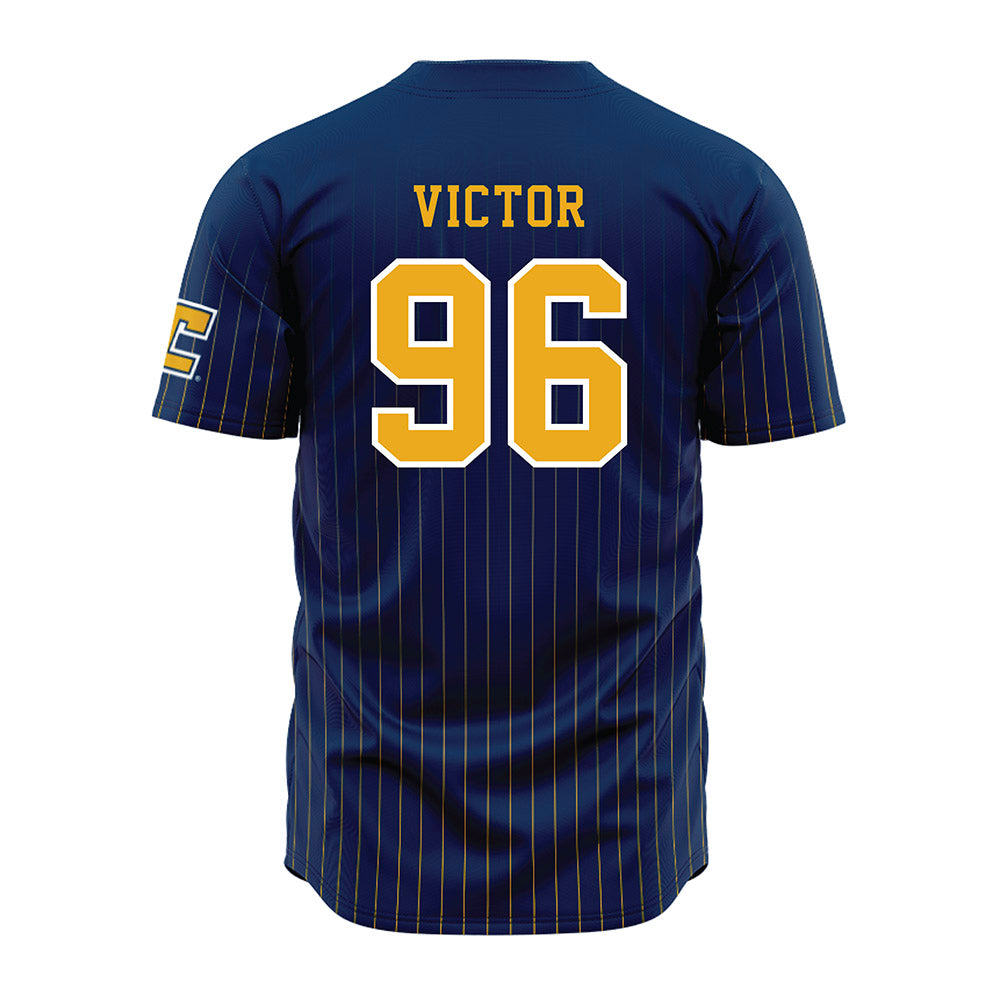 UTC - NCAA Football : Chris Victor - Blue Jersey-1