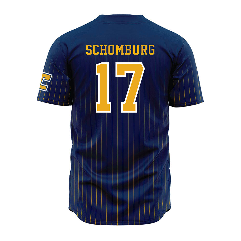 UTC - NCAA Football : Luke Schomburg - Blue Jersey-1