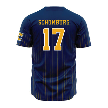 UTC - NCAA Football : Luke Schomburg - Blue Jersey-1
