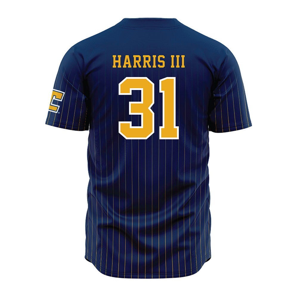 UTC - NCAA Football : Leroy Harris III - Blue Jersey-1