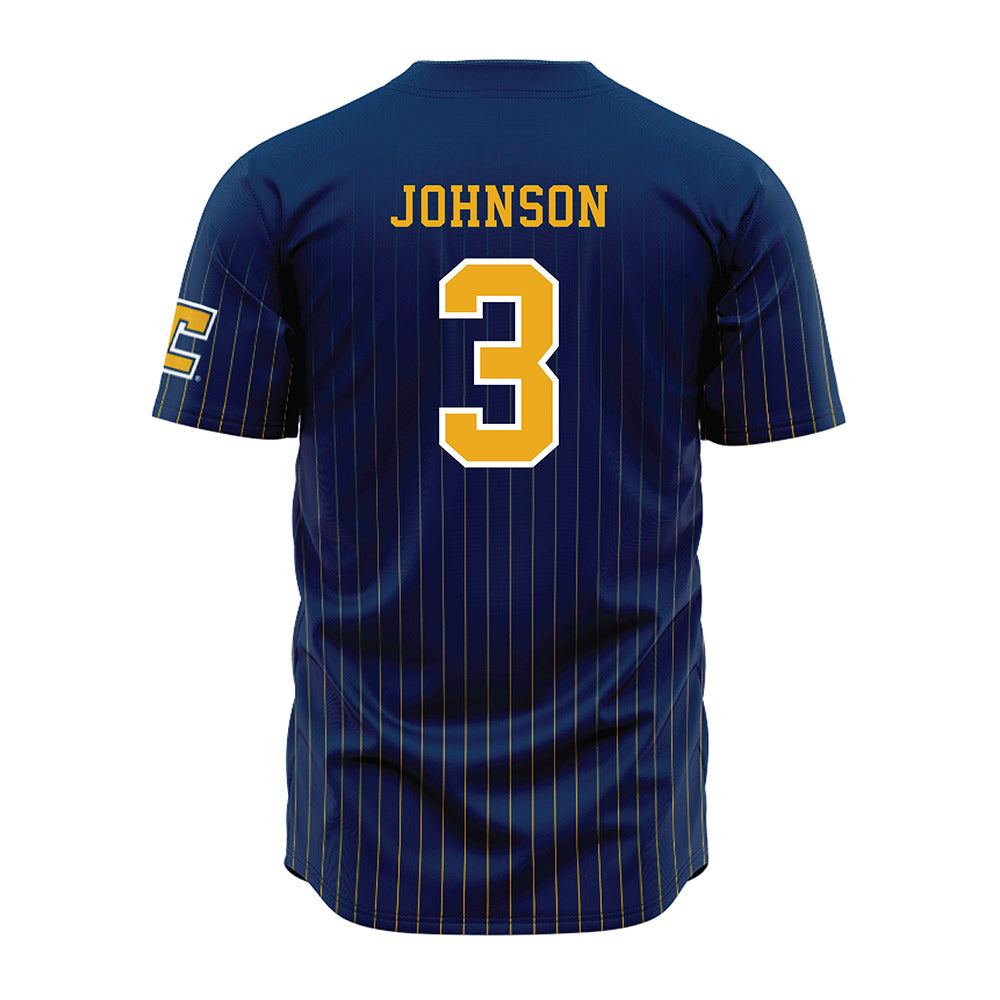UTC - NCAA Men's Basketball : Jikari Johnson - Blue Jersey-1