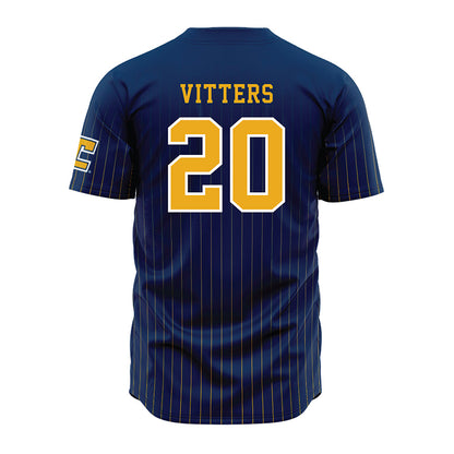 UTC - NCAA Men's Basketball : Liam Vitters - Blue Jersey-1