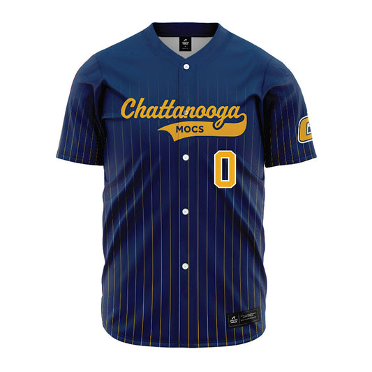 UTC - NCAA Men's Basketball : Tate Darner - Blue Jersey-0