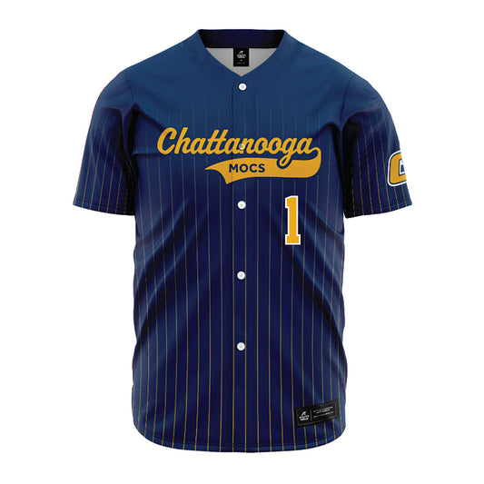 UTC - NCAA Women's Volleyball : Addison Walker - Blue Jersey-0