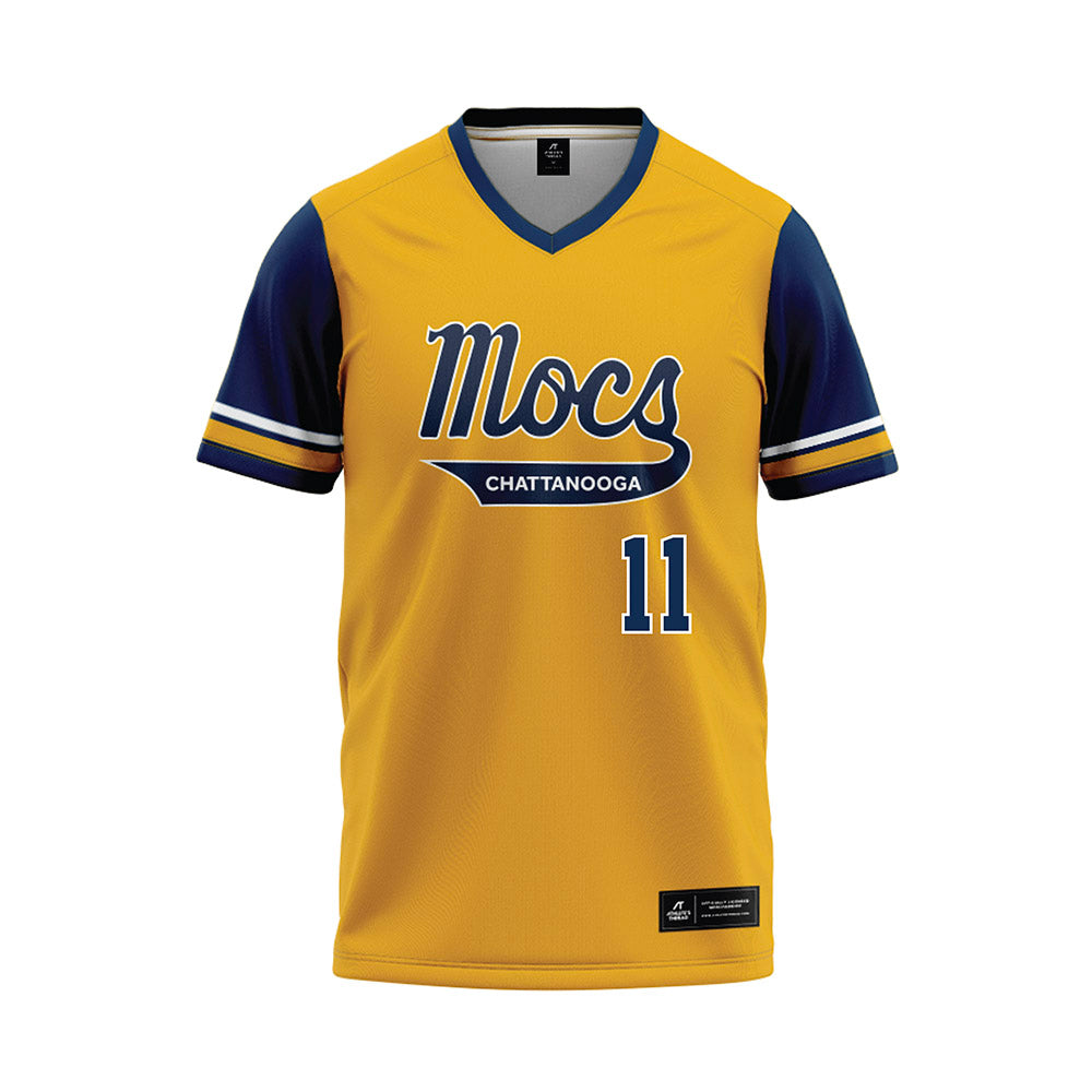 UTC - NCAA Women's Basketball : Caia Elisaldez - Gold Jersey-0