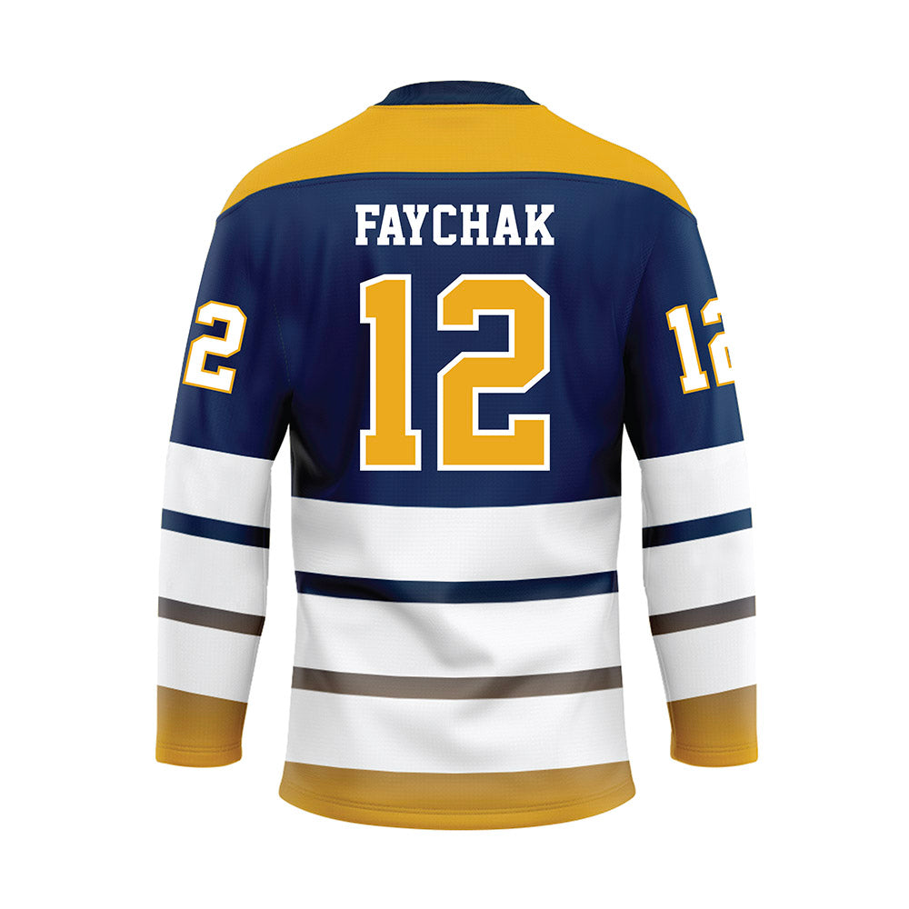 UTC - NCAA Beach Volleyball : Kenny Faychak - Blue Hockey Jersey-1