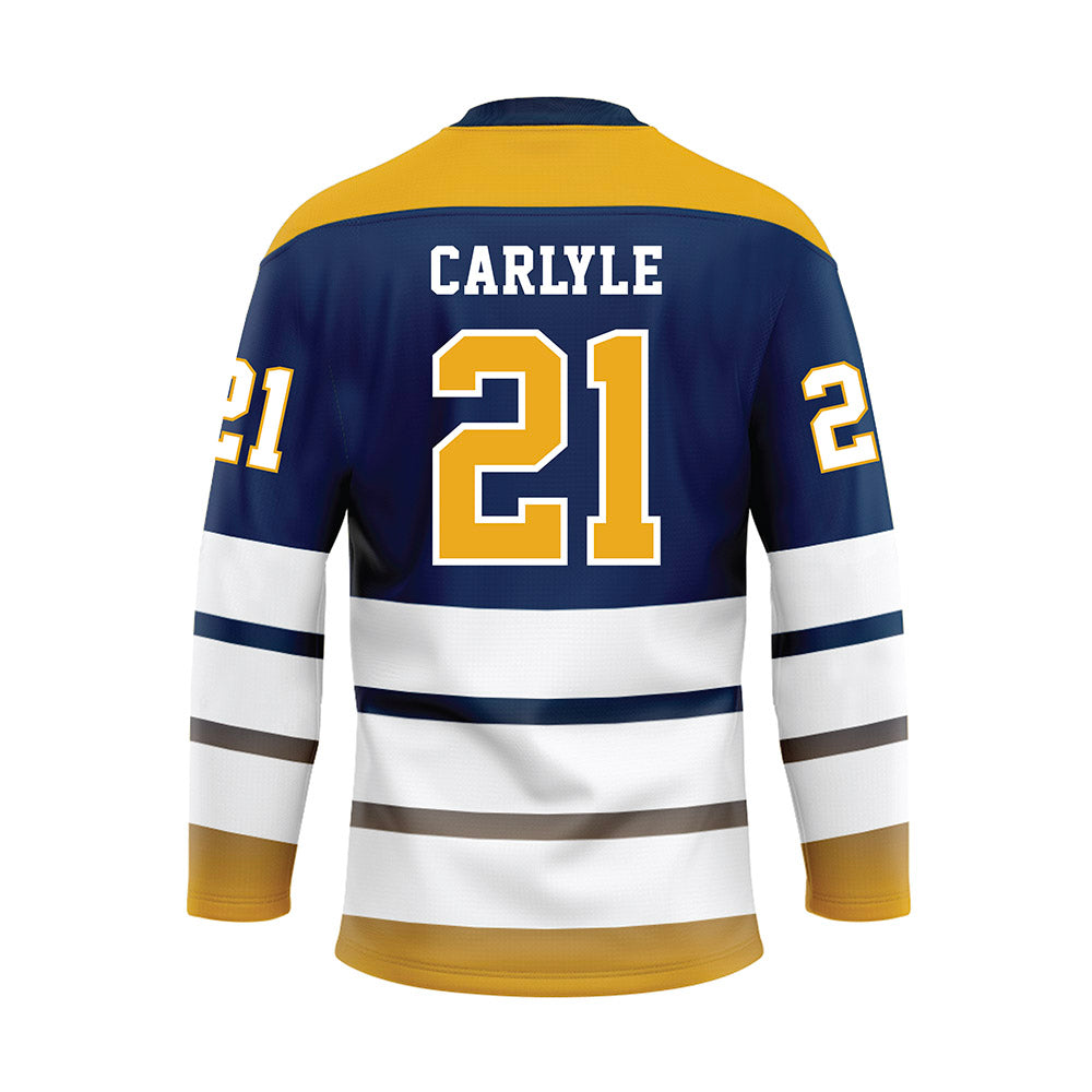 UTC - NCAA Softball : Izzy Carlyle - Blue Hockey Jersey-1