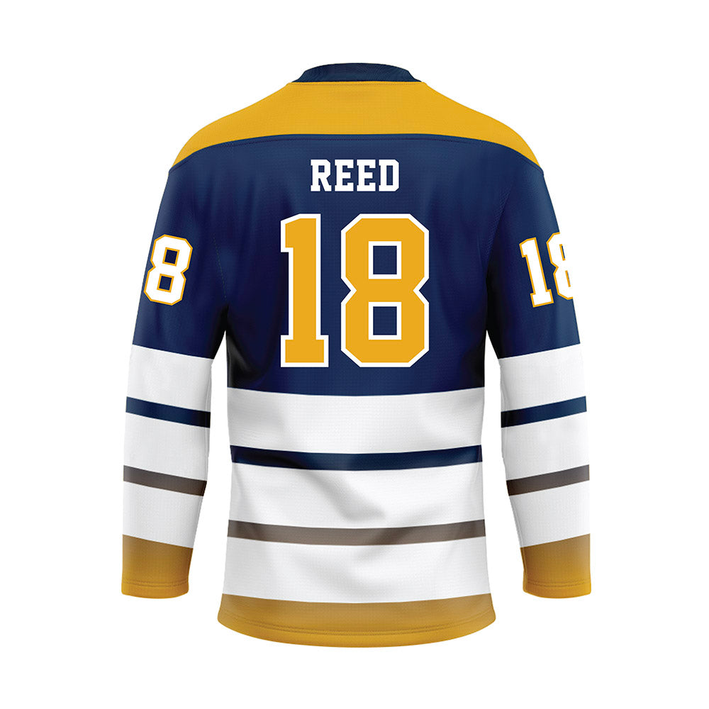 UTC - NCAA Softball : Emma Sam Reed - Blue Hockey Jersey-1